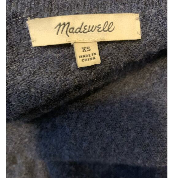 Madewell blue knit open front cardigan sweater size XS - Picture 3 of 10